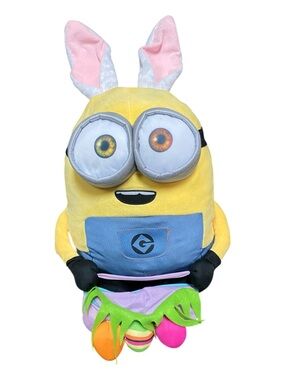 Despicable Me Easter Bunny Minion Porch Minion Plush Bunny